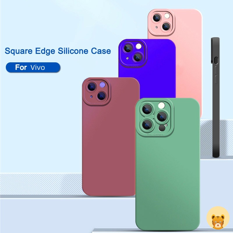 Ốp Điện Thoại Silicone Mềm Bảo Vệ Camera Cho Vivo Y15S Y21T Y33S Y20i Y21 Y20 Y11 Y12 Y12S U10 Y15 Y17 Y12A Y15A Y21S S1 S1 Pro Y30 Y50 Y19