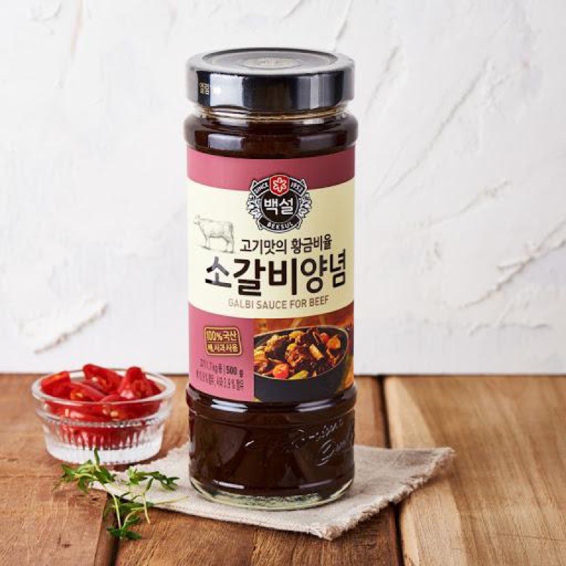 Sốt ướp thịt nướng hàn quốc sườn bò BEKSUL CJ 290g