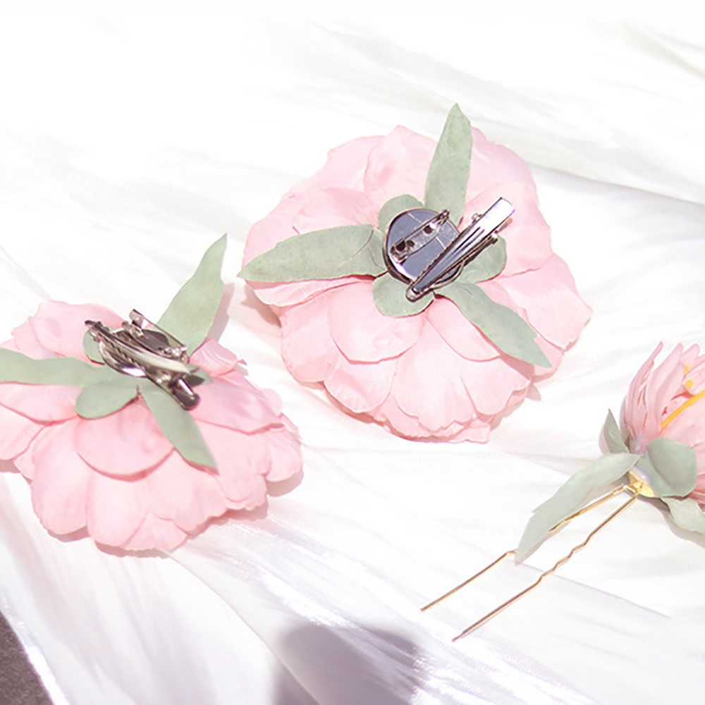 Trâm Cài Tóc Hình Hoa Nhiều Màu Sắc Phong Cách Cổ Điển Thanh Lịch Dành Cho Nữ