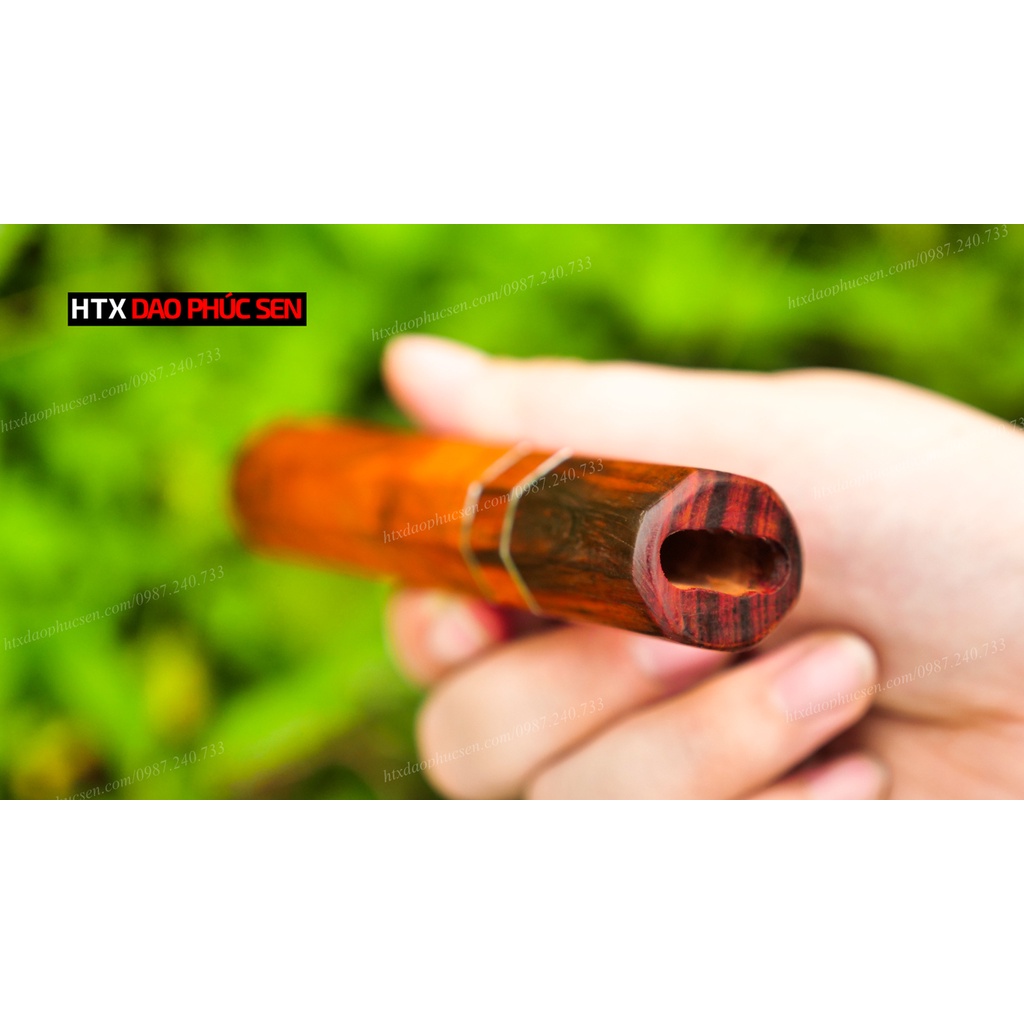 Cán dao Nhật bát giác gỗ trắc - CN06
