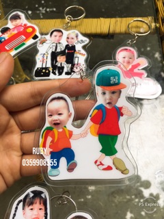 Móc chìa khoá in hình
