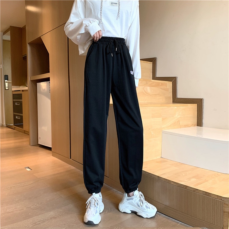 IELGY Quần Thể Thao In Chữ Thời Trang Cho Nữ