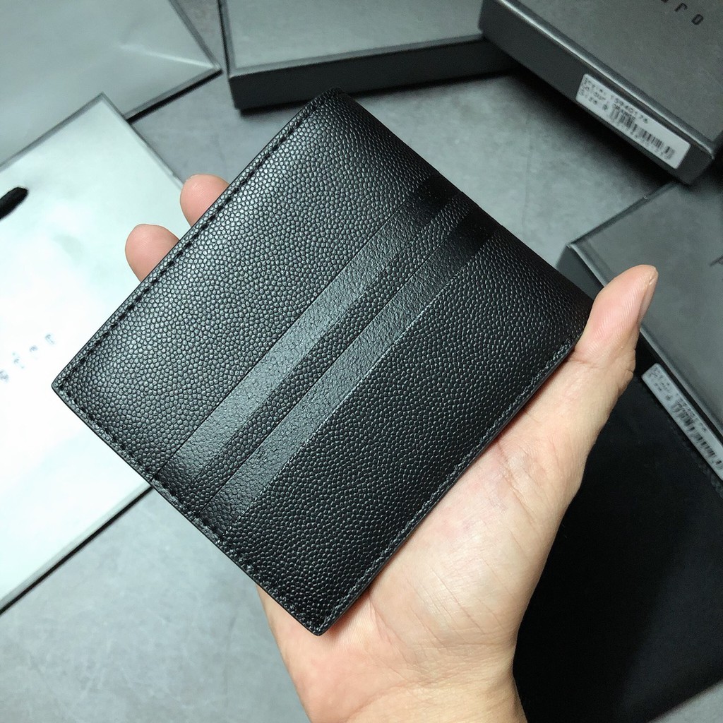 Ví ngắn Pedro 3 sọc giữa vân hạt - V295