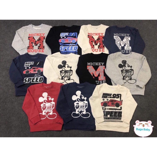 Áo nỉ Micky cho bé trai
