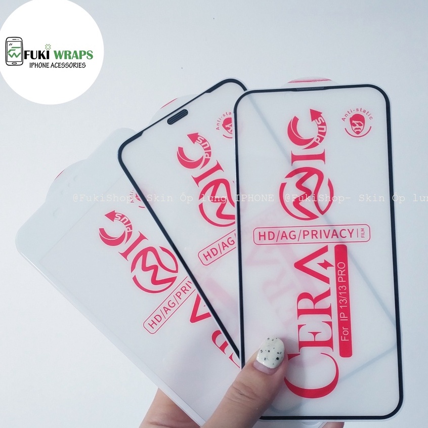Kính Cường Lực Nano Dẻo Chống Bụi Màn Loa Full Màn Dành Cho 13prm , 12prm , 11prm , xsm , 7p - FukiShop