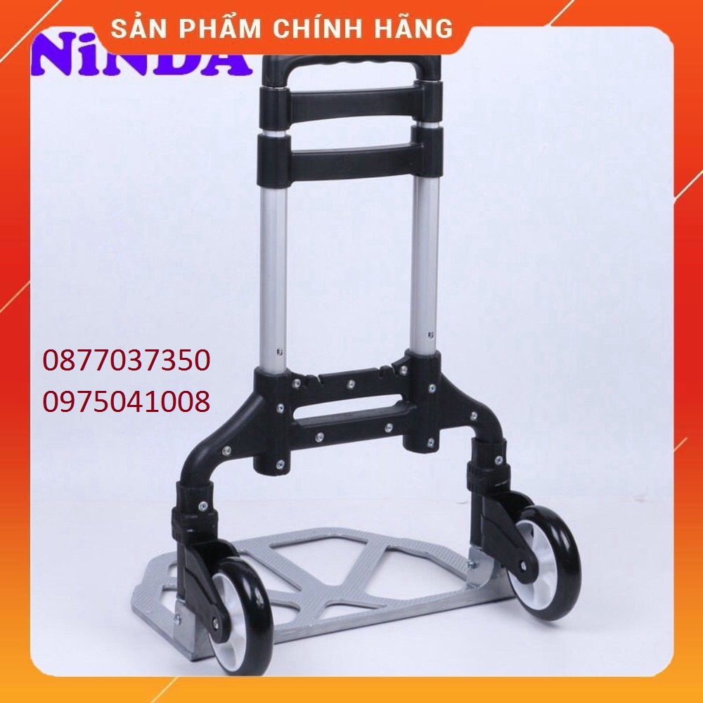 [ SIÊU HÓT ] Xe đẩy hàng 2 bánh gấp gọn Ninda NDX60, BH 12 tháng [ hàng tốt nhất ]