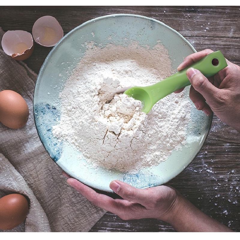 Set 5 Muỗng Đong Đo ANAEAT Bằng Nhựa Nhiều Màu Làm Bánh Đa Dụng Cho Nhà Bếp