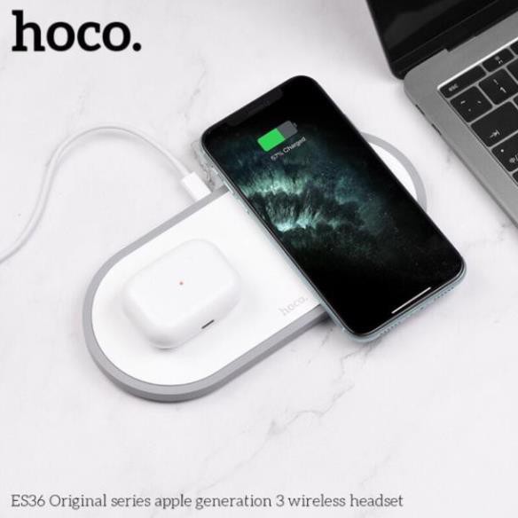 Tai nghe không dây airpods pro kết nối bluetooth 5.0 với iPhone Samsung Hoco hỗ trợ sạc không dây Bản Cao Cấp K01