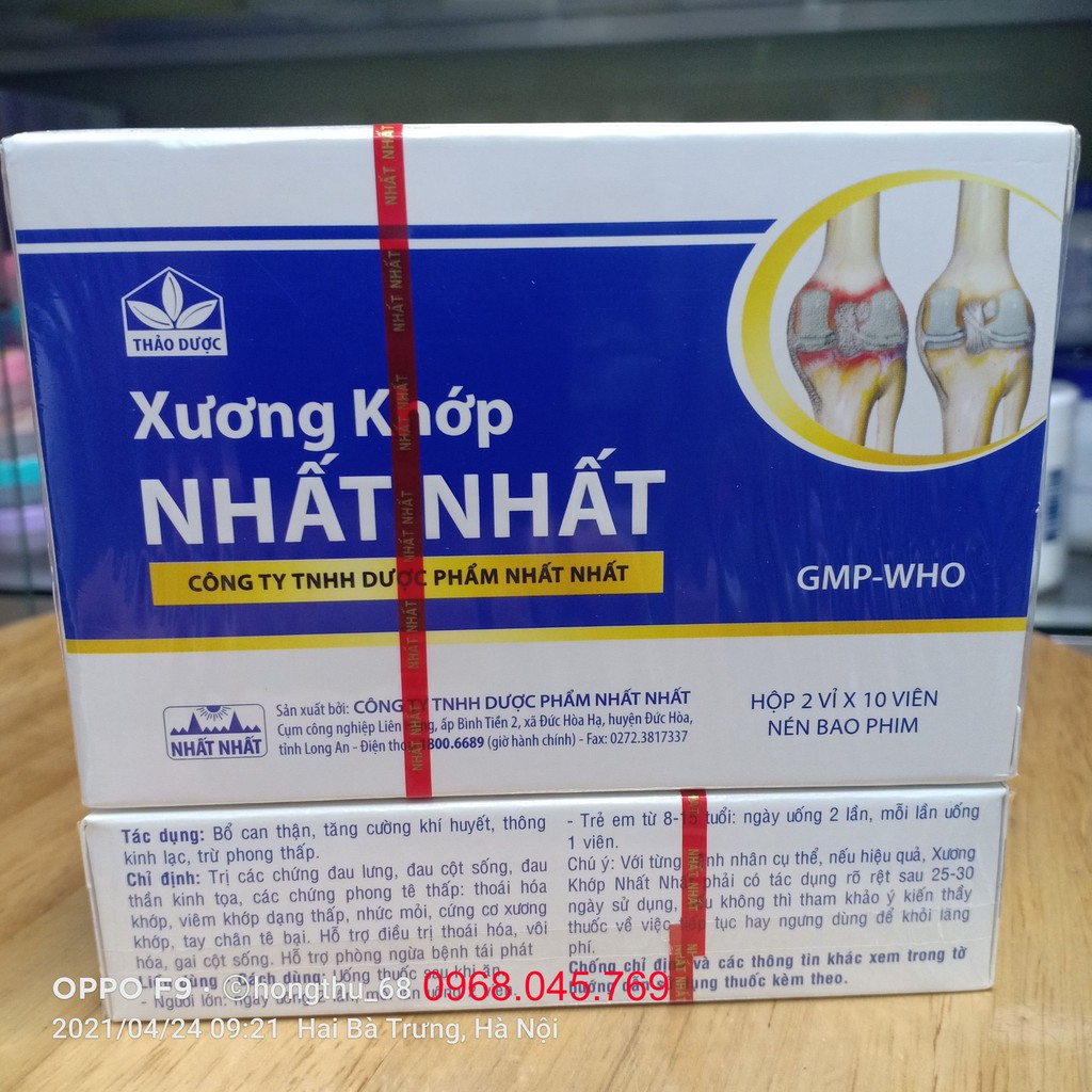 Xương khớp Nhất Nhất hộp 2 vỉ x 10 viên