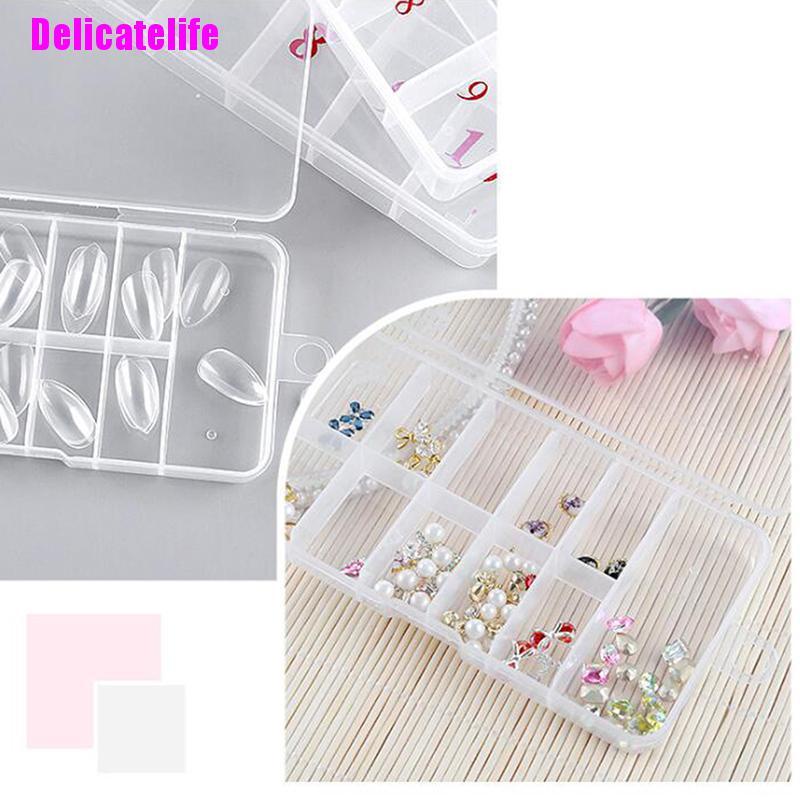 [Hàng mới về] Hộp rỗng đựng đá trang trí móng nghệ thuật 10/ 11 ngăn