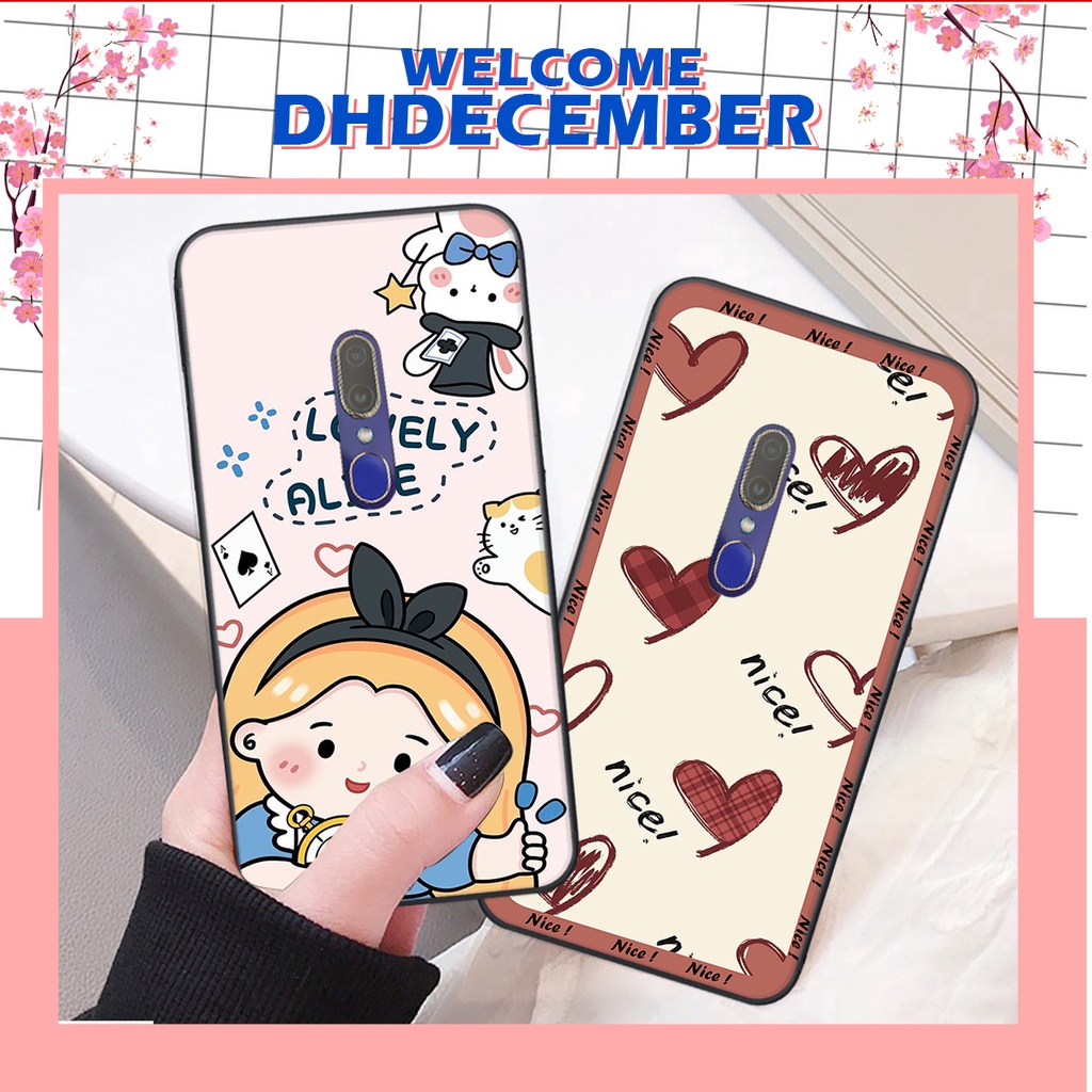 Ốp lưng Oppo F11 in hình nice ,good luck happy ốp xinh viền dẻo đẹp chất