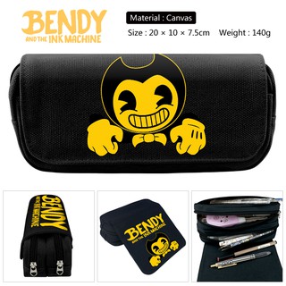 Bendy and the Ink Machine 3D Color Pattern Student Multifunctional Canvas Pencil Bag Birthday Gift