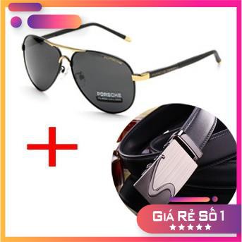 Combo bộ sản phẩm Kính mắt + Dây lưng cho Nam