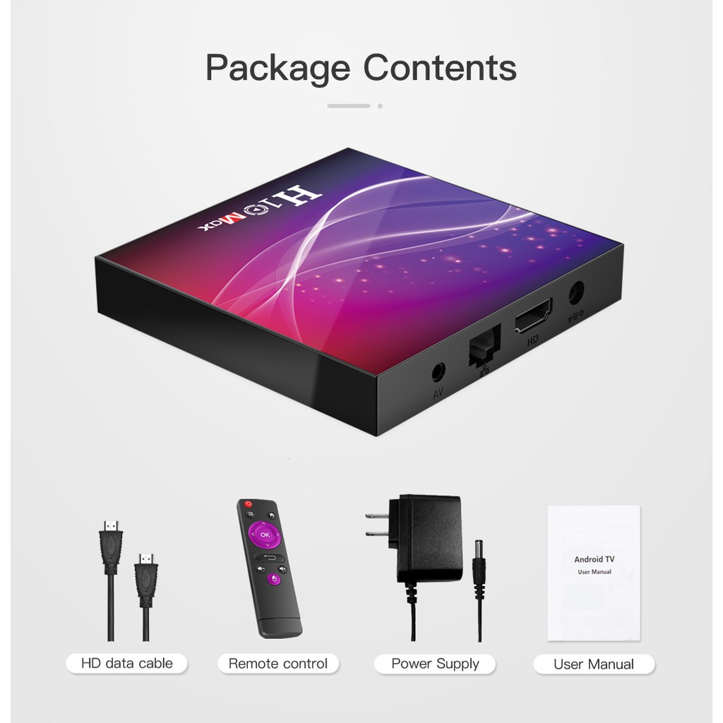 TV Box AKASO H10 MAX Android 10.0 WIFI 4+ 32/64GB lõi tứ HD