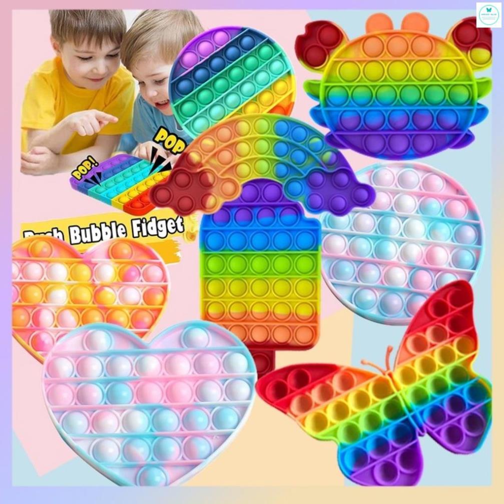 Đồ chơi giải trí thông minh, Pop It Tiktok 2021, giảm căng thẳng hiệu quả cho người lớn, trẻ em Pop It Toy