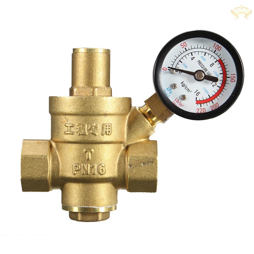 Van Điều Chỉnh Áp Suất Nước DN15 1 / 2 &quot;Bằng Đồng Thau 85 * 63mm