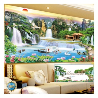 Tranh đính đá phong cảnh
