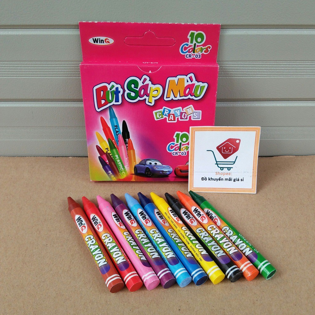 BỘ 10 BÚT SÁP MÀU CHO BÉ CRAYONS