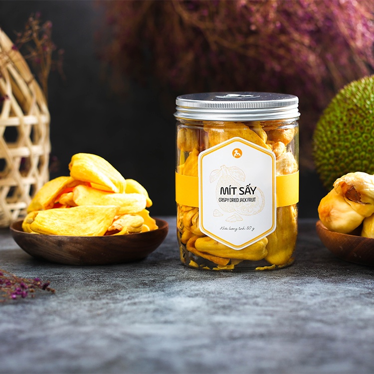 Mít sấy L'angfarm, 80g, hũ, mẫu nắp nhôm