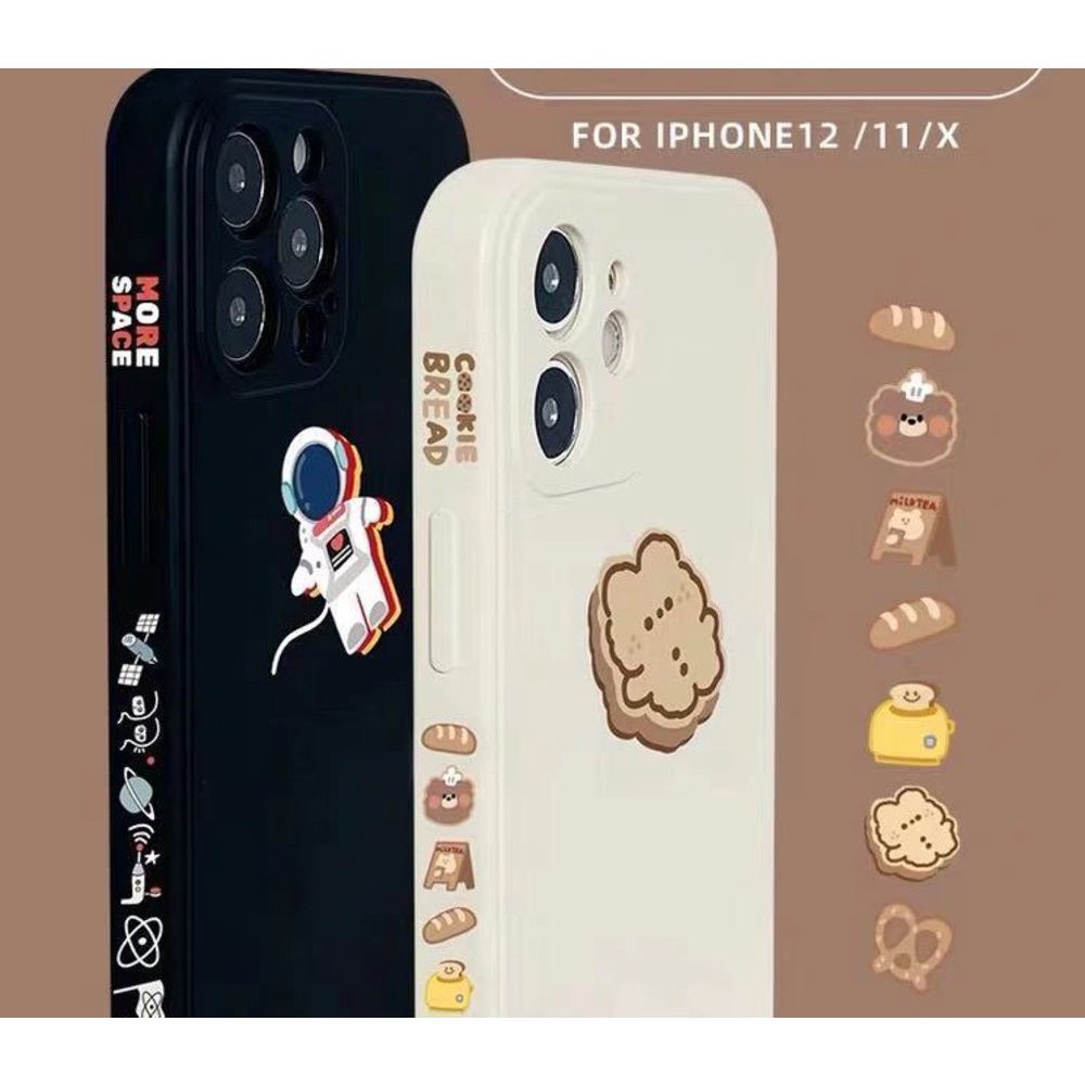 Ốp Điện Thoại Silicon In Hình Phi Hành Gia Cho IPhone 6 6sPlus 7 8Plus SE X Xs Xr XSMAX 11 11pro 11Promax1212Promax