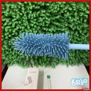 Bộ cọ bình sữa Silicon Cao cấp 3 chi tiết, tay cầm xoay 360 độ.