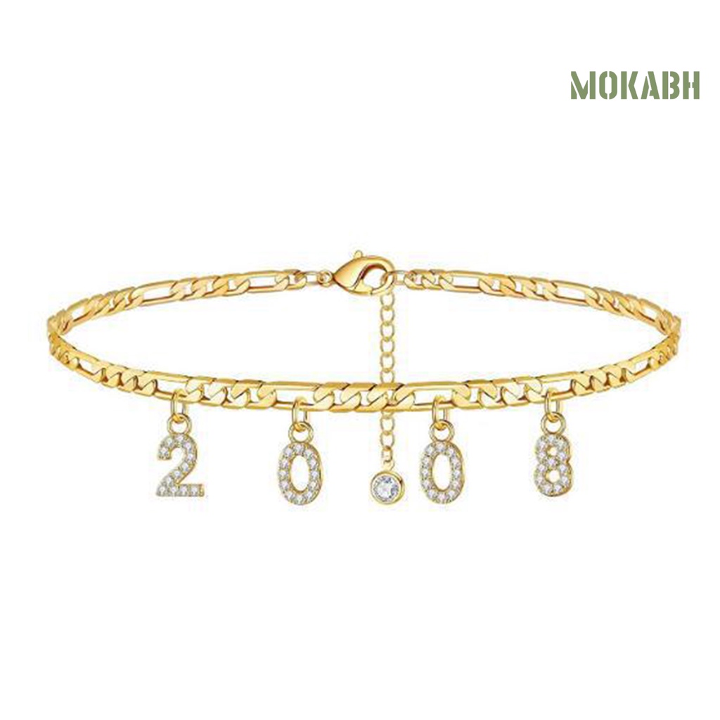 Lắc Chân Mặt Số Năm Mới 2006-2014 Có Thể Điều Chỉnh Kích Cỡ