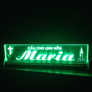 Chữ điện : cclh maria để bàn