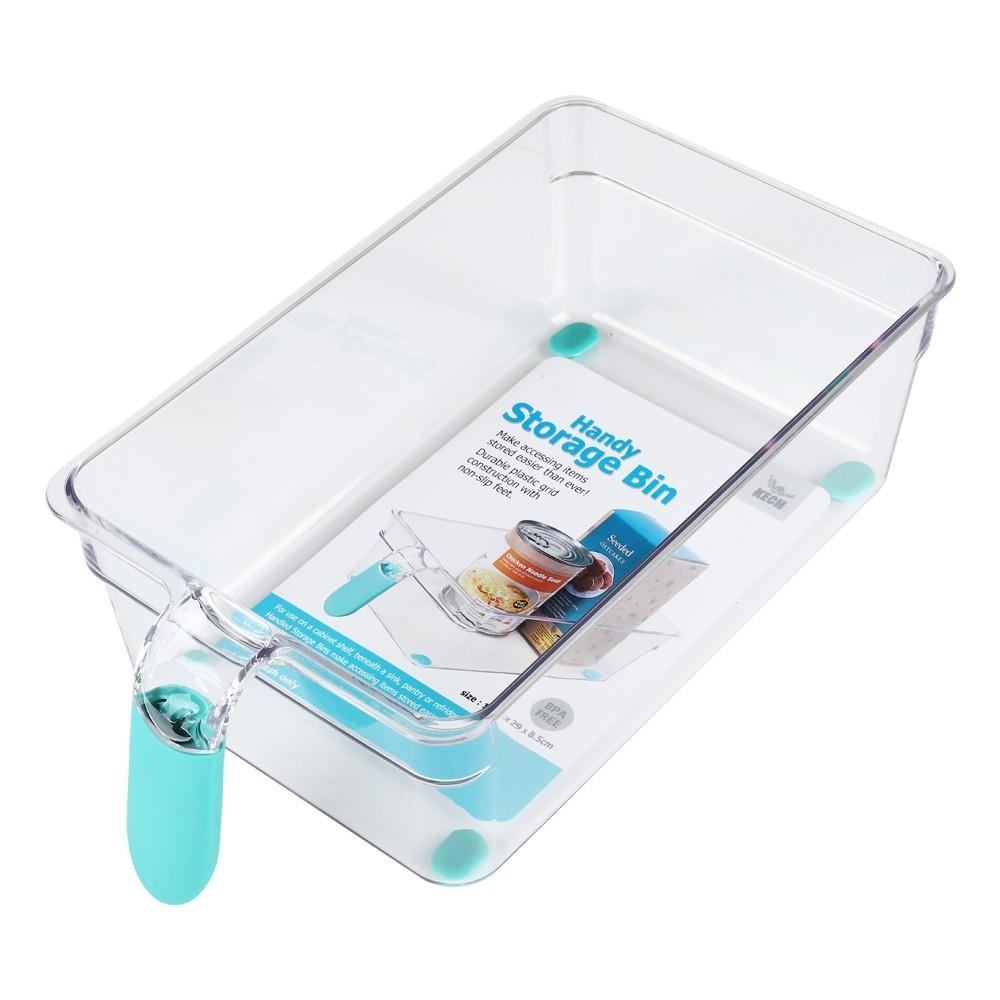 HomeBase KECH Hộp bảo quản tủ lạnh bằng nhựa có tay cầm 24406 W29xD15.5xH8.5cm