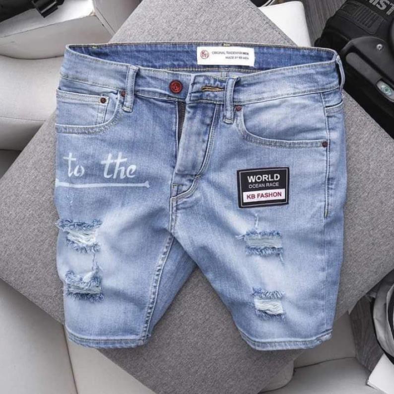 Quần Short Nam.Quần Bò Rách Hàn Quốc Cao Cấp Mẫu Hot TCS 204