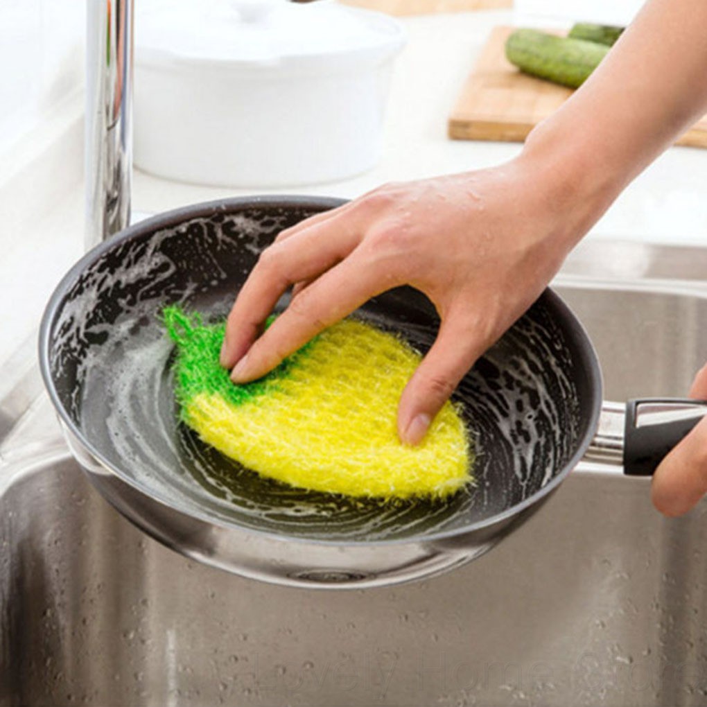 Miếng rửa chén thiết kế hình quả dâu tây xinh xắn tiện lợi