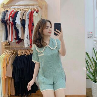 Bộ mặc nhà vải đũi lụa cao cấp