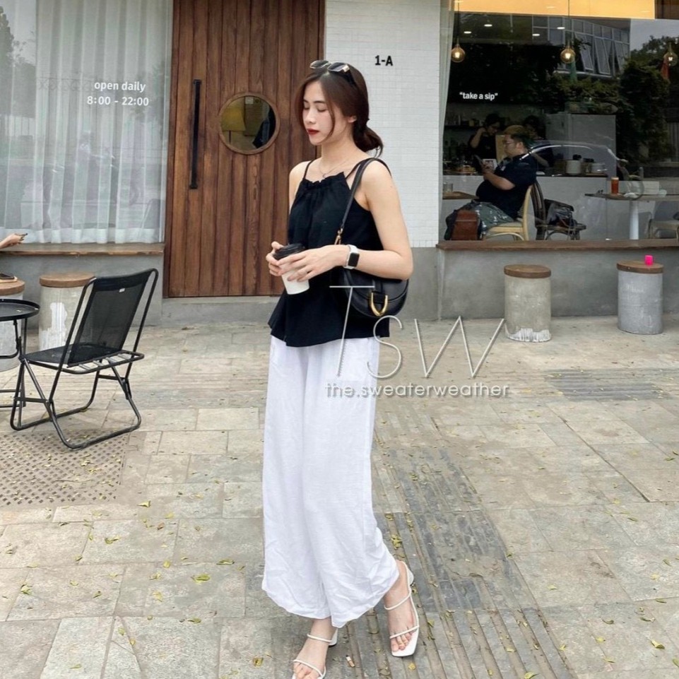 Set Yếm Đũi 2 Dây Mix Quần Suông Cực Hot