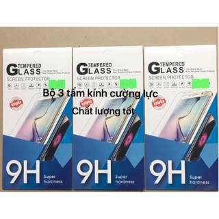 Kính J7prime, bộ 3 tấm kính ko full màn