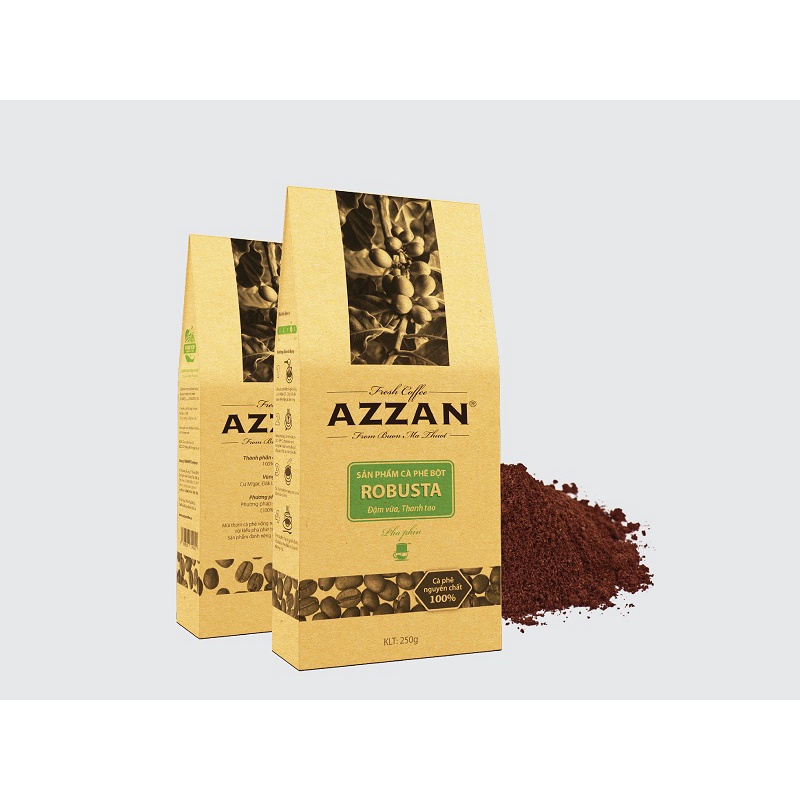 Cà phê AZZAN Robusta Washed (chế biến ướt)- Cà phê Đăk Lăk chất lượng cao