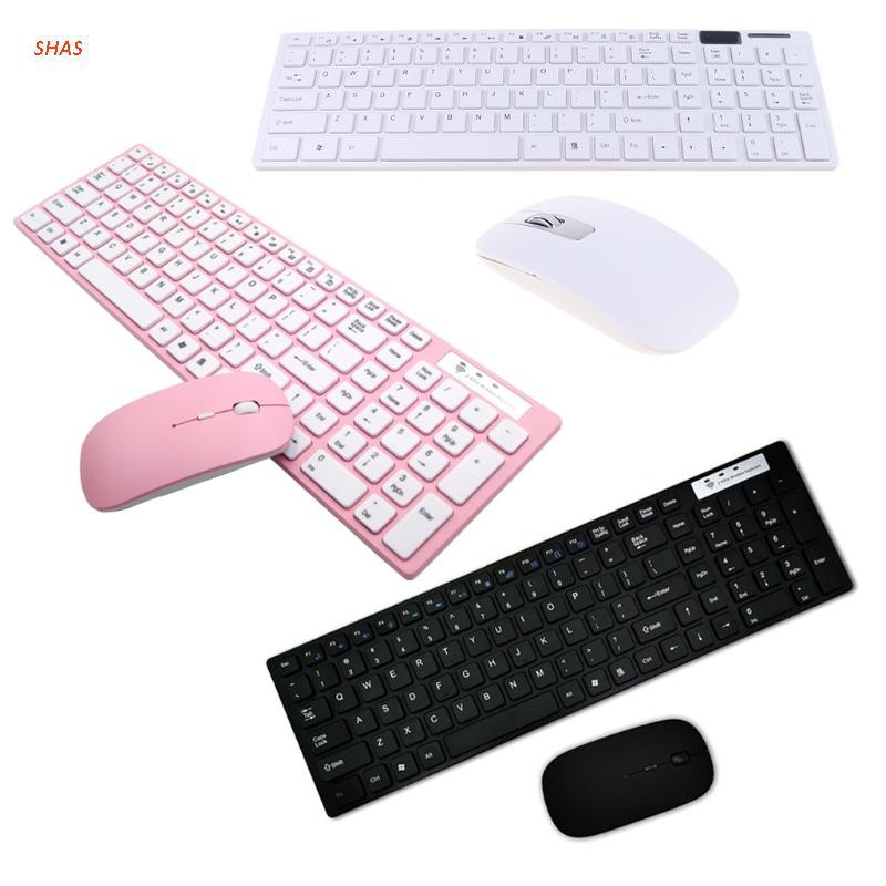 Bộ Bàn Phím Và Chuột Không Dây Siêu Mỏng 2.4g Cho Laptop / Pc | BigBuy360 - bigbuy360.vn