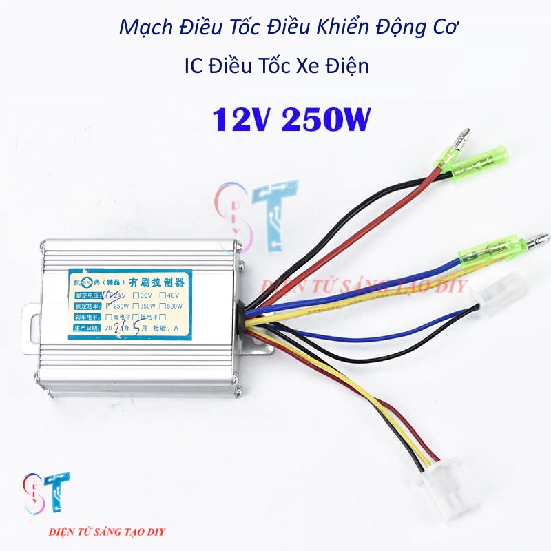 Bộ Điều Tốc Động Cơ 12V 250W – Ic Điều Tốc Xe Điện