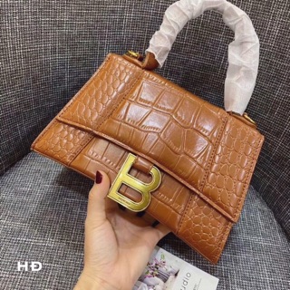 Túi chữ B da rắn sz 23