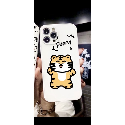Ốp lưng lp hình hổ tiger cạnh vuông giả ip12 5/5s/6/6plus/6s/7/7plus/8/8plus/x/xr/xs/11/12/pro/max/13promax
