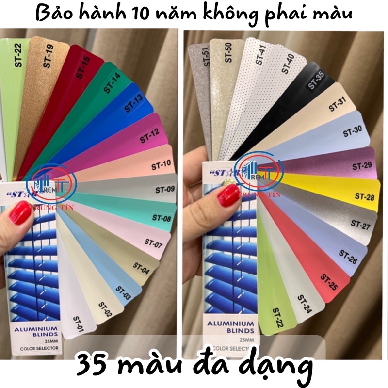 Rèm sáo nhôm ST01 -> ST35 (đặt theo kích cỡ cửa+chọn màu) rèm cửa sổ chống nắng rủs2. lc | BigBuy360 - bigbuy360.vn