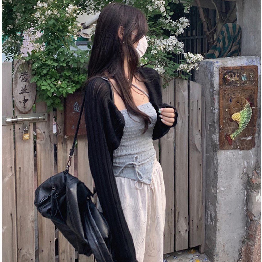 Áo Khoác cardigan Dệt Kim Mỏng Chống Nắng Thời Trang Xuân Thu Cho Nữ