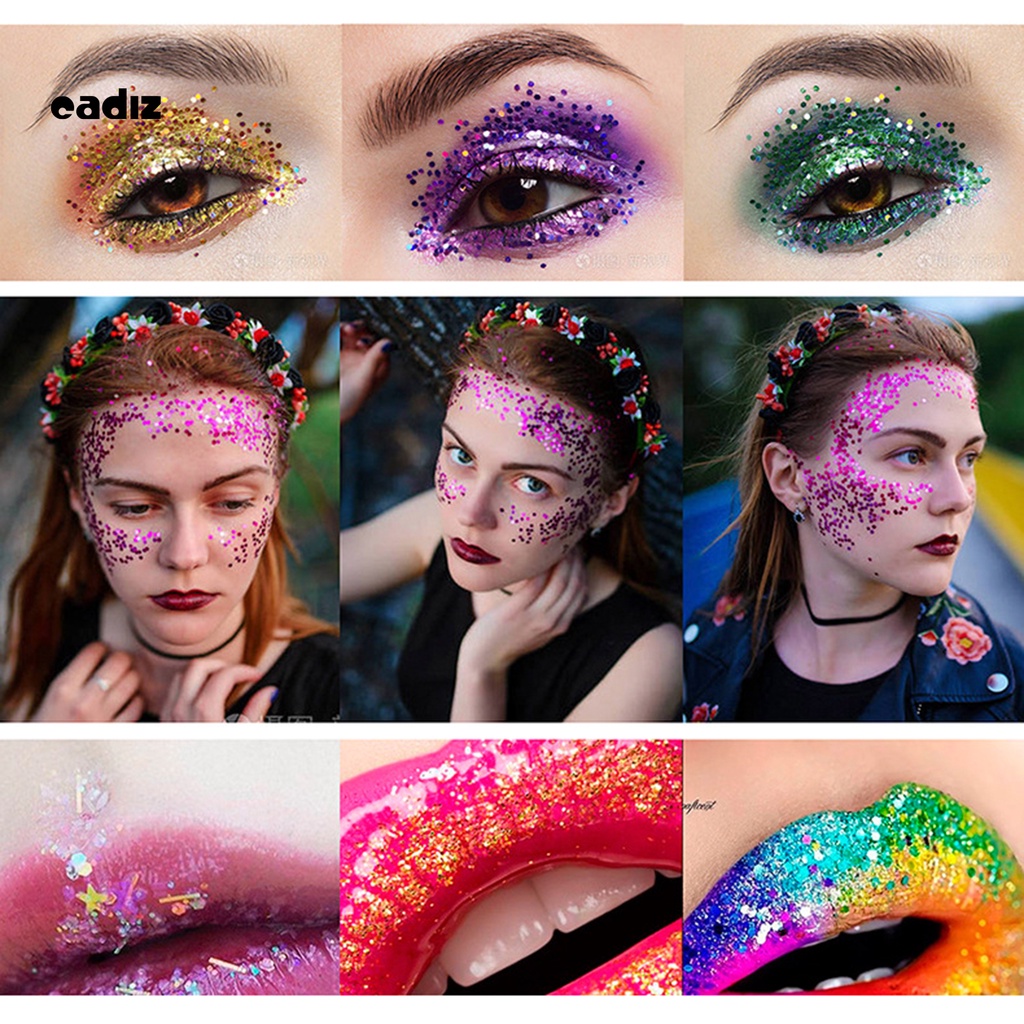 [Hàng mới về] Hộp đựng hạt phụ kiện lấp lánh kiểu dáng đa dạng để trang trí móng vào giáng sinh cho nữ