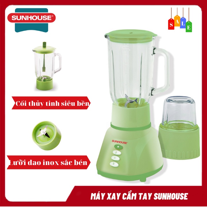 Máy xay sinh tố sunhouse SHD5112,Máy Xay Thịt Với Cối Lớn Giúp Việc Pha Chế Rau Củ Quả, Thực Phẩm Dễ Dàng.
