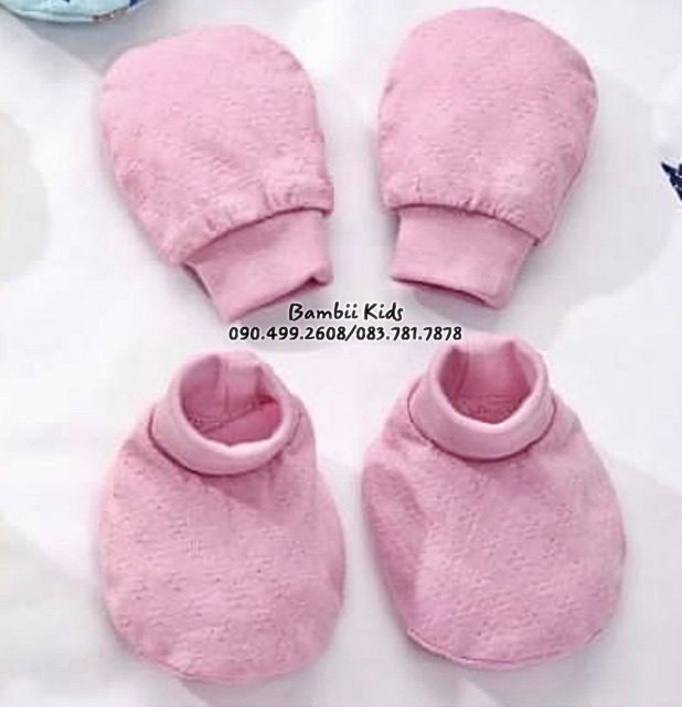 [LULLABY SALE] Set 2 ĐÔI BAO TAY Vải Thở Sơ Sinh/ Bé Trai/ Bé gái