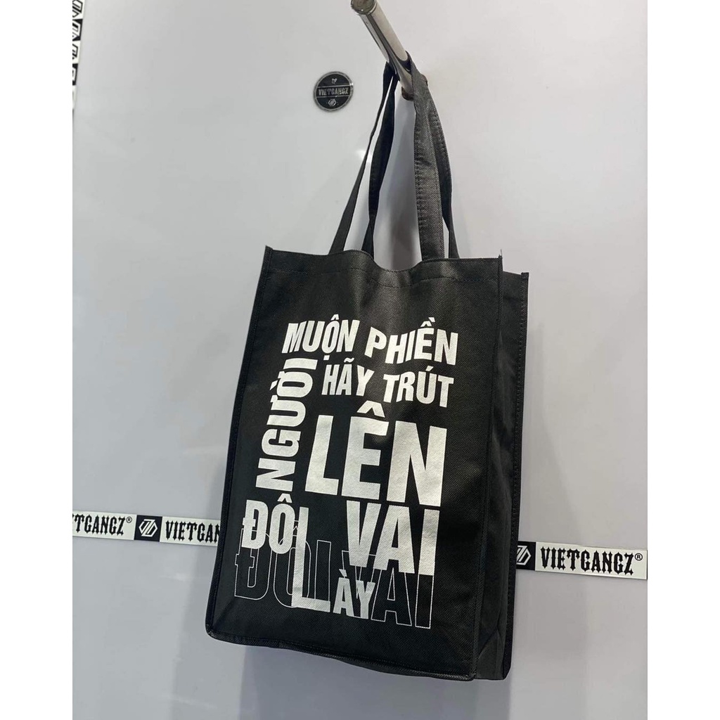 Túi Tote vải in logo VIETGANGZ chính hãng