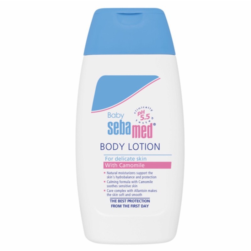 Sữa dưỡng ẩm toàn thân dành cho trẻ sơ sinh và trẻ nhỏ Sebamed Baby Body Lotion pH 5.5 200ml