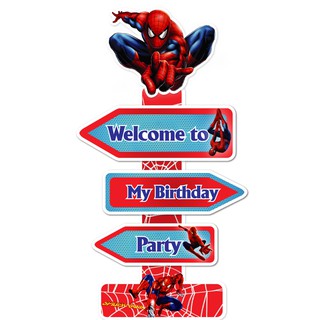 Cây welcome có sẵn chủ đề Spiderman