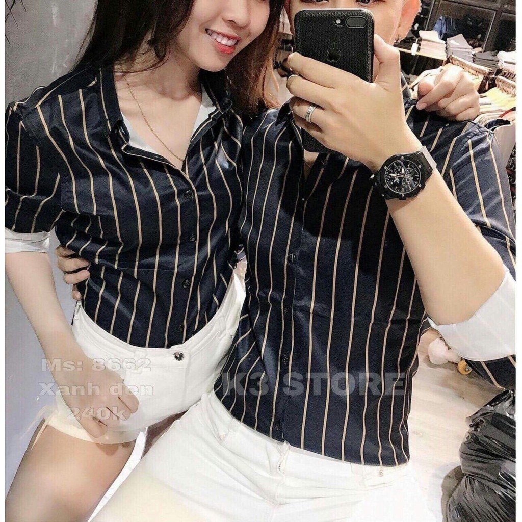 ÁO SƠ MI CẶP NAM NỮ PHONG CÁCH