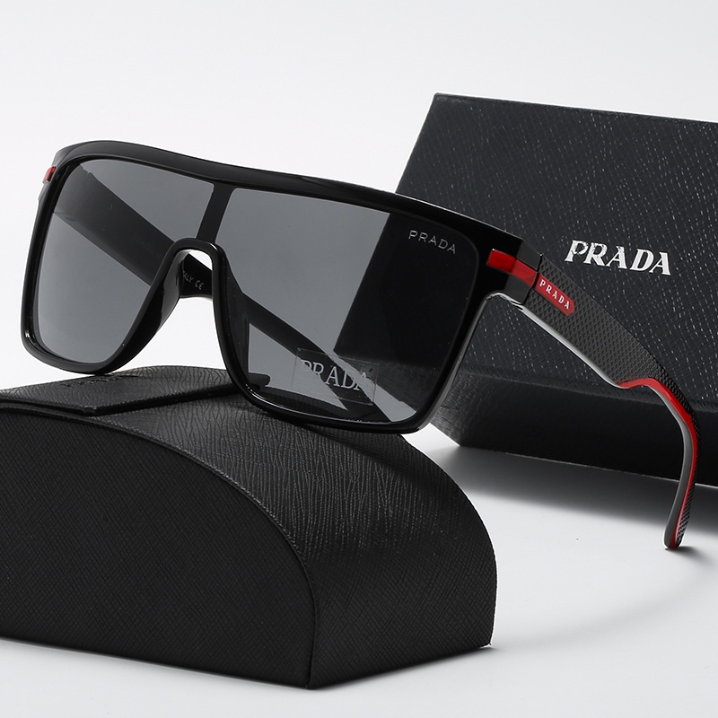 ! Prada! Kính mát phân cực chống tia UV 400 thời trang cho nam