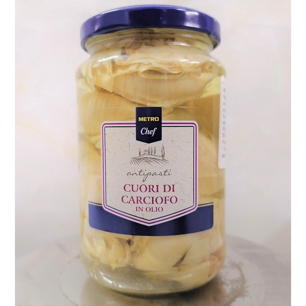 BÔNG A-TI-SÔ NGÂM DẦU HƯỚNG DƯƠNG  METRO CHEF Artichoke in Sunflower Oil