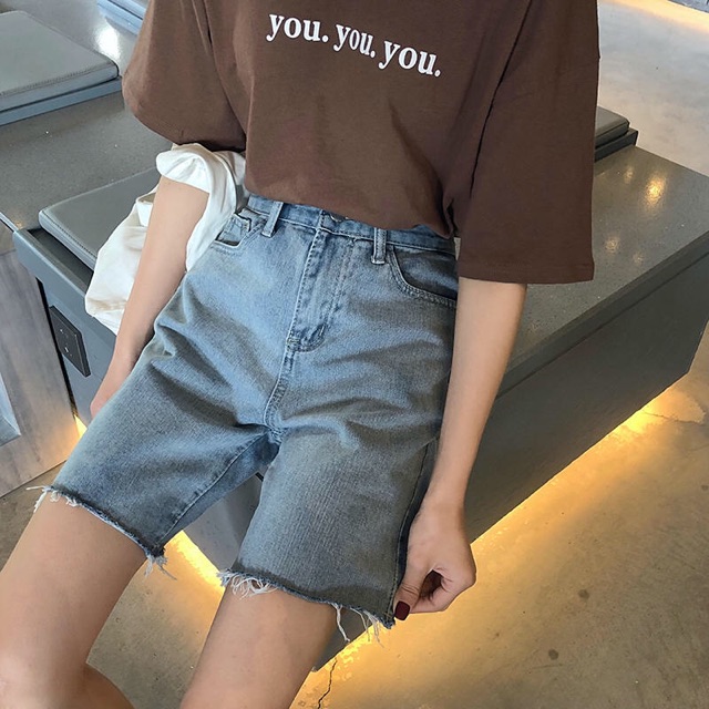Sẵn_ Quần short jeans ống lửng